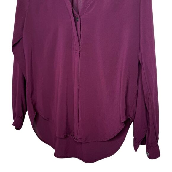 |EUC| VELVET BY GRAHAM & SPENCER Challis V Neck Blouse - Picture 4 of 6